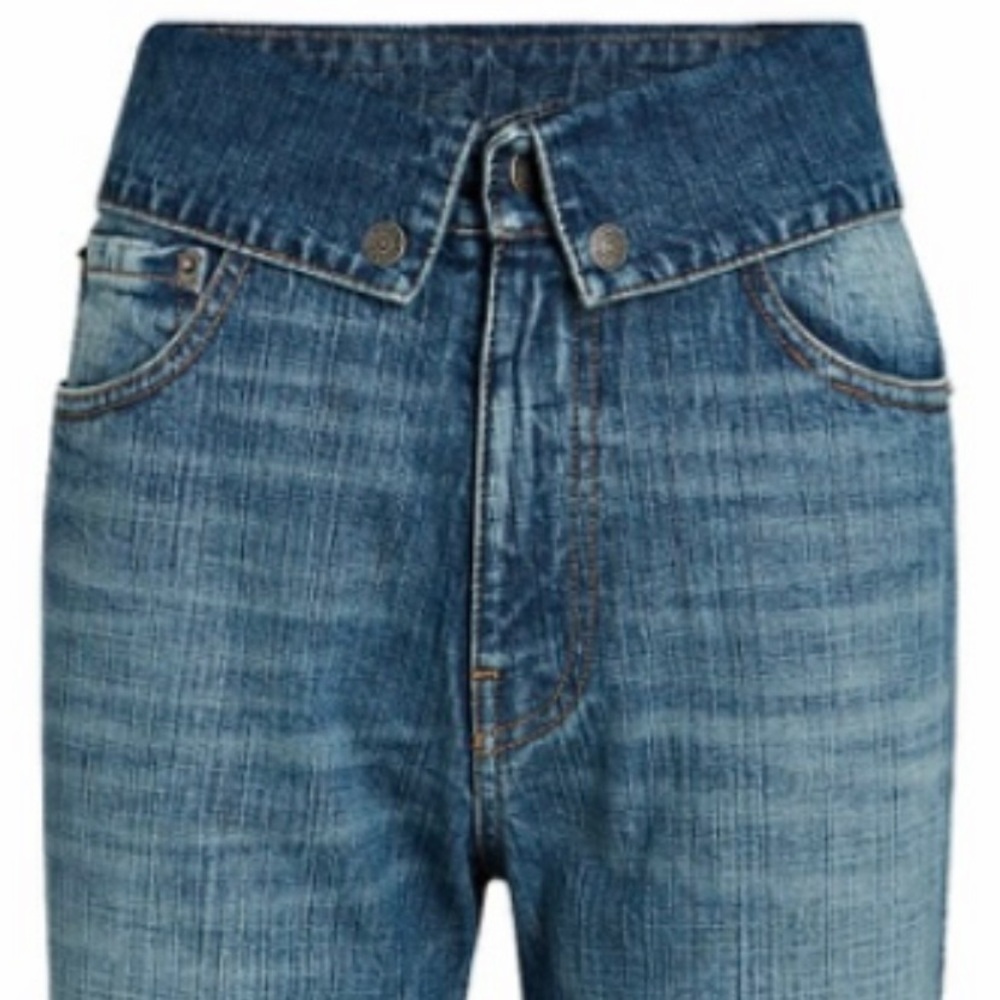 SER.O.YA Valerie Foldover Wild leg Jeans 24 - Picture 3 of 12
